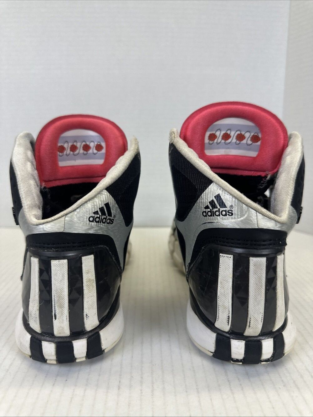 Adidas D Rose 4.5 Basketball Sneaker Size 6 Mens Black/Silver Used No Box - Picture 2 of 10